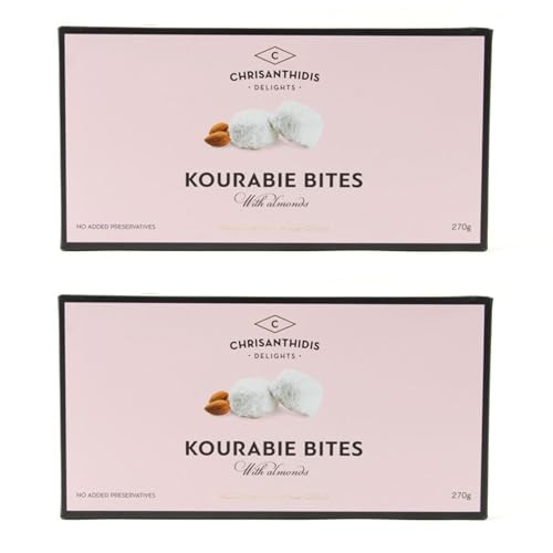 Chrisanthidis S.A. Kourabie Buttergebäck mit Mandeln 270g, 2er Pack (2 x 270 g) von Chrisanthidis Delights