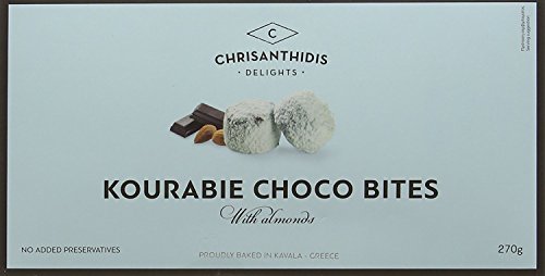 Chrisanthidis S.A. Kourabie Schokolade-Buttergebäck mit Mandeln 270g, 2er Pack (2 x 270 g) von Chrisanthidis Delights