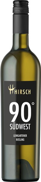Hirsch 90° Südwest Leingartener Riesling Vegan Weißwein trocken 0,75 l von Christian Hirsch