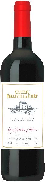 Cht. Bellevue La Foret Chateau Bellevue La Foret Rouge Fronton AOP Jg.2021 Cuvee aus 55 Proz. Negrette, 20 Proz. Syrah , 15 Proz. Cabernet Sauvignon, 10 Proz. Cabernet Franc von Cht. Bellevue La Foret