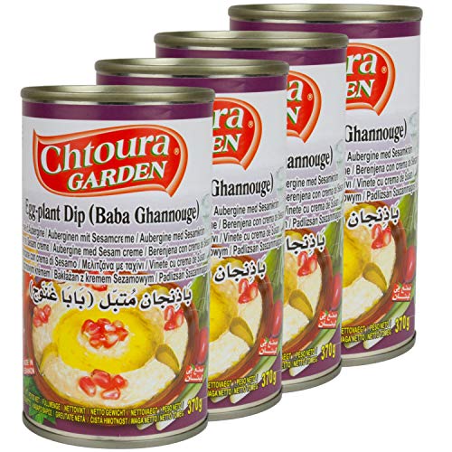 Chtoura Garden - Baba Ghannoush Auberginenpüree mit Sesamcreme im 4er Set á 370 g von Chtoura Garden