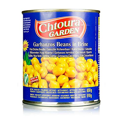 Chtoura Garden - Gekochte Kirchererbsen - Haslanmis Nohut (850g netto) von Chtoura Garden