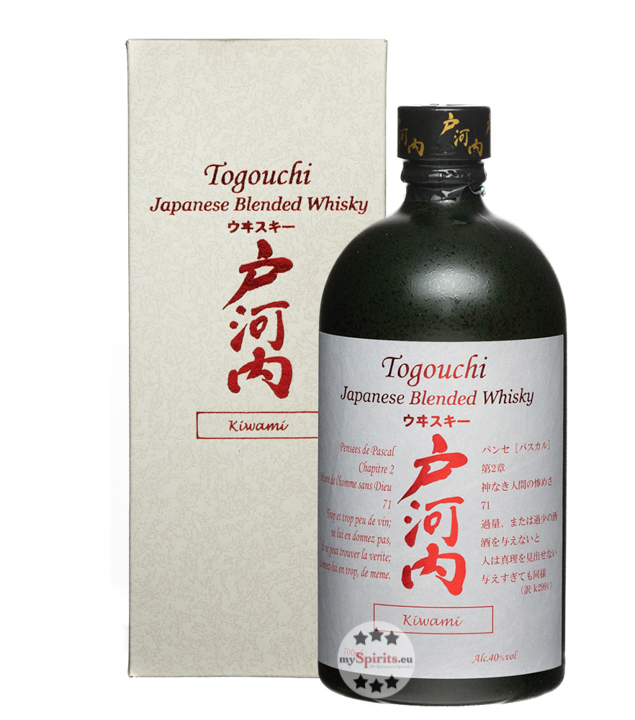 Japanischer Togouchi Kiwami Whisky (40 % Vol., 0,7 Liter) von Chugoku Jozo Destillerie