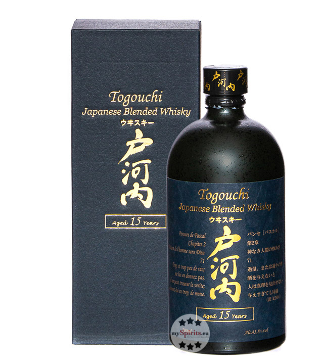 Togouchi 15 Jahre Japanese Blended Whisky (43,8 % Vol., 0,7 Liter) von Chugoku Jozo Destillerie