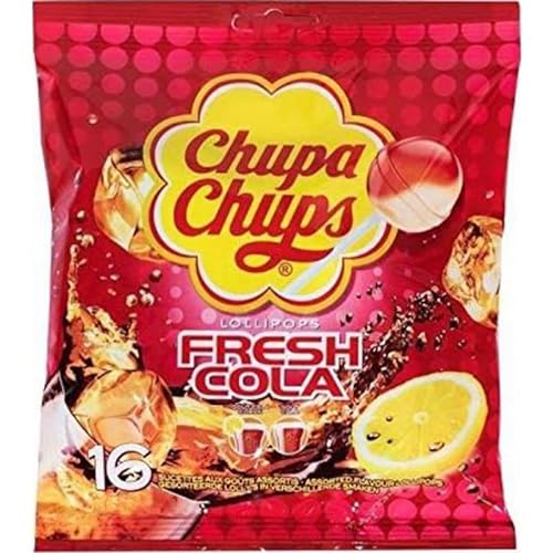 CHUPA CHUPS Sucettes Lollipops Fresh Cola. goûts assortis - 192 g von Chupa Chups
