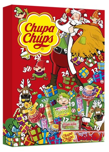Chupa Chups Adventskalender Süßes Fest, 24 Lutscher- und Kaugummi-Überraschungen zu Weihnachten 2020 von Chupa Chups