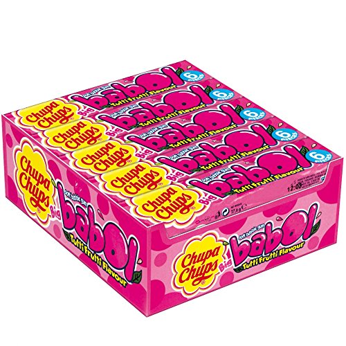 Chupa Chups Big Babol Tutti Frutti Kaugummi 20er Display, 1er Pack (1 x 552 g) von Chupa Chups