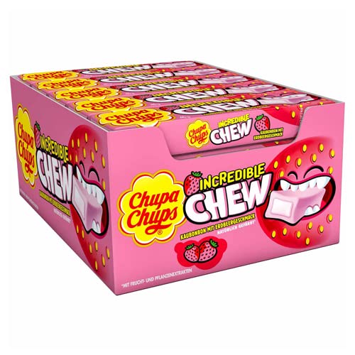 Chupa Chups - Incredible Chew Erdbeere - 20 Stück Chupa Chups - Incredible Chew Erdbeere - 20 Stück von Chupa Chups