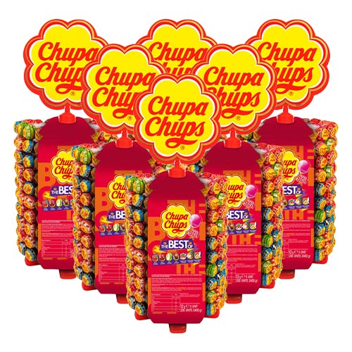 Chupa Chups - Lutscher The Best Of (Thekendisplay) - 6x 200er von Chupa Chups