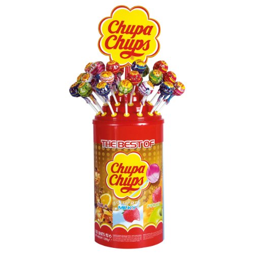 Chupa Chups Lollipops The Best of Cola, Milky & Fruit 100St. von Chupa Chups