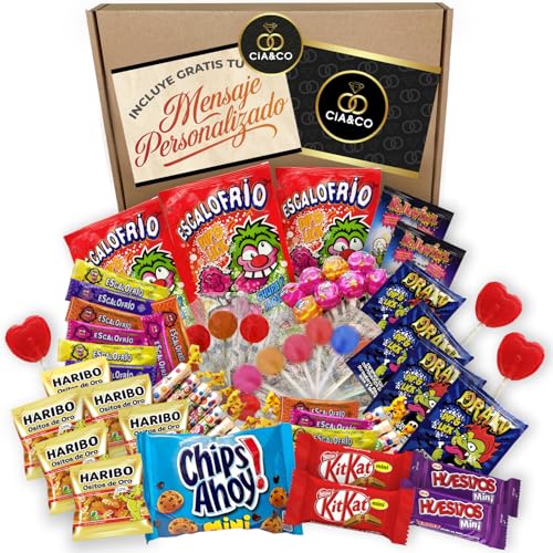 Schachtel mit Bonbons, Bonbons und Pralinen mit Geschenkkarte · Cia&Co-Auswahl mit 800 Gramm Süßigkeiten, perfekt für Geburtstage oder Piñata Schachtel mit Bonbons, Bonbons und Pralinen mit Geschenkkarte · Cia&Co-Auswahl mit 800 Gramm Süßigkeiten, perfekt für Geburtstage oder Piñata von Cia&Co