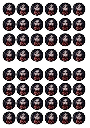 48 Vampir #1 Halloween Gruselige essbare Premium-Dicke, gesüßt, Vanillegeschmack, Oblaten-Reispapier, Mini-Cupcake-Topper, Cake Pops, Cookies 48 Vampir #1 Halloween Gruselige essbare Premium-Dicke, gesüßt, Vanillegeschmack, Oblaten-Reispapier, Mini-Cupcake-Topper, Cake Pops, Cookies von Cian's Cupcake Toppers Ltd