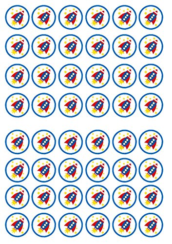 Cupcake-Topper, Cupcake-Aufsätze, essbar, Vanillegesüßt, 48 Stück Cupcake-Topper, Cupcake-Aufsätze, essbar, Vanillegesüßt, 48 Stück von Cian's Cupcake Toppers Ltd
