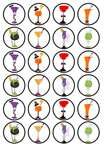 Essbare Cupcake-Topper mit Halloween-Motiv, 24 Stück Essbare Cupcake-Topper mit Halloween-Motiv, 24 Stück von Cian's Cupcake Toppers Ltd