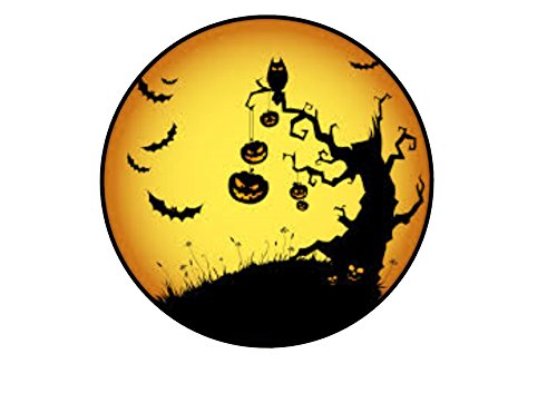 Halloween 7", Essbare PREMIUM Dicke GEZUCKERTE Vanille, Wafer Reispapier Cupcake Toppers/Dekorationen von Cian's Cupcake Toppers Ltd