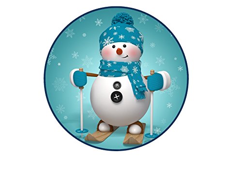 Essbare Oblatenpapier-Kuchendekoration, Schneemann, 17,8 cm von Cians Cupcake Toppers