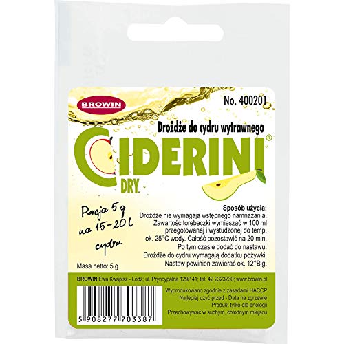 Ciderini - Apfelweinhefe 5g/20L - DRY - Hefe für trockener Apfelwein Ciderini - Apfelweinhefe 5g/20L - DRY - Hefe für trockener Apfelwein von Ciderini