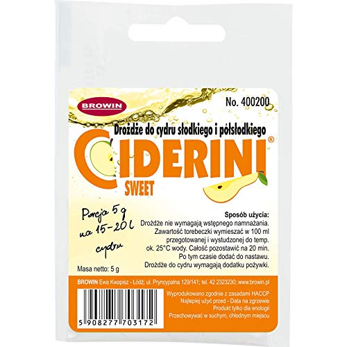 Ciderini - Apfelweinhefe 5g/20L - SWEET - Hefe für süßen Apfelwein Ciderini - Apfelweinhefe 5g/20L - SWEET - Hefe für süßen Apfelwein von Ciderini