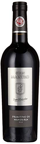 Cielo e Terra Primitivo di Manduria DOC Gran Maestro – Italienischer Rotwein aus Apulien – Vollmundig und trocken (1 x 0,75l) von Cielo e Terra