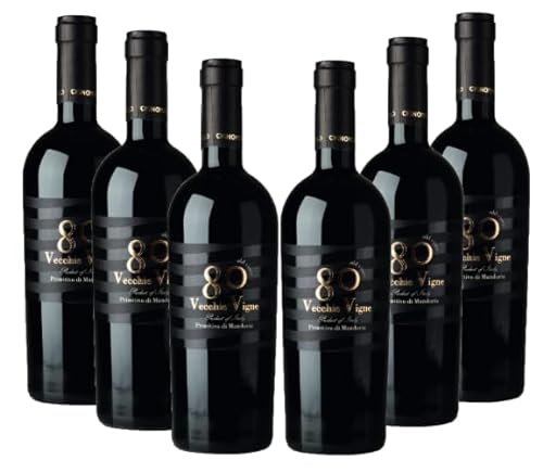 6x 0,75l Cignomoro 80 Vecchie Vigne Primitivo di Manduria Old Vines von Cignomoro