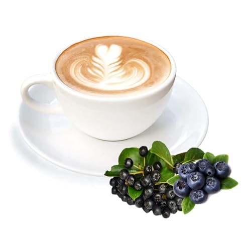Cinesso Cappuccino Pulver, Fruchtiger Kaffeegenuss, aromatisiert, Kaffeekreationen, verschiedene Variationen, Geschmacksintensiv, für Zuhause (10 Kg, Aronia Blaubeere) von Cinesso