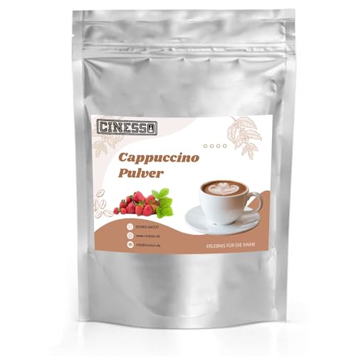 Cinesso Erdbeere Cappuccino Pulver 10 Kg, Fruchtiger Kaffeegenuss, aromatisiert, Kaffeekreationen, verschiedene Variationen, Geschmacksintensiv, für Zuhause von Cinesso