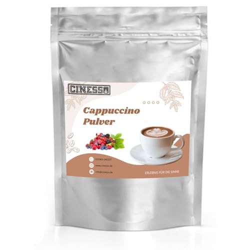 Cinesso Waldfrucht Cappuccino Pulver 10 Kg, Fruchtiger Kaffeegenuss, aromatisiert, Kaffeekreationen, verschiedene Variationen, Geschmacksintensiv, für Zuhause von Cinesso