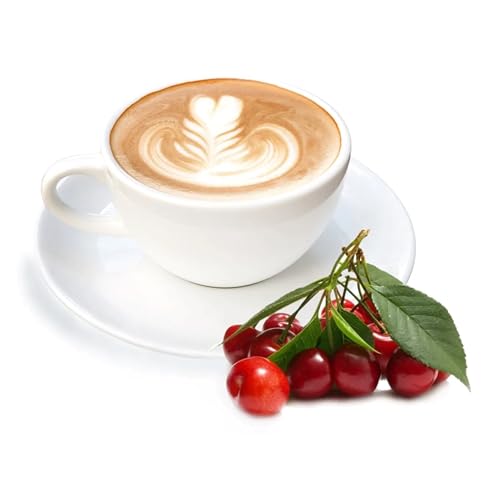 Cinesso Cappuccino Pulver, Fruchtiger Kaffeegenuss, aromatisiert, Kaffeekreationen, verschiedene Variationen, Geschmacksintensiv, für Zuhause (200 g, Kirsche) von Cinesso
