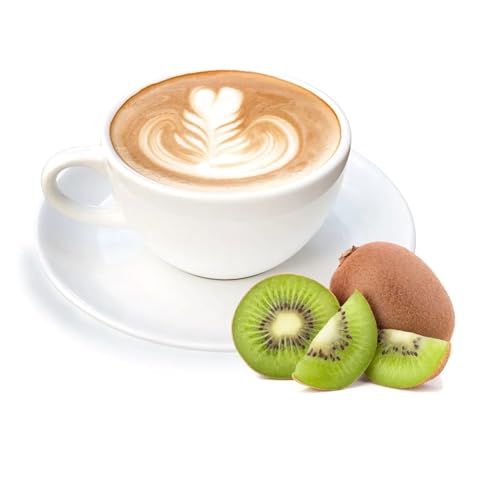 Cinesso Cappuccino Pulver, Fruchtiger Kaffeegenuss, aromatisiert, Kaffeekreationen, verschiedene Variationen, Geschmacksintensiv, für Zuhause (200 g, Kiwi) von Cinesso