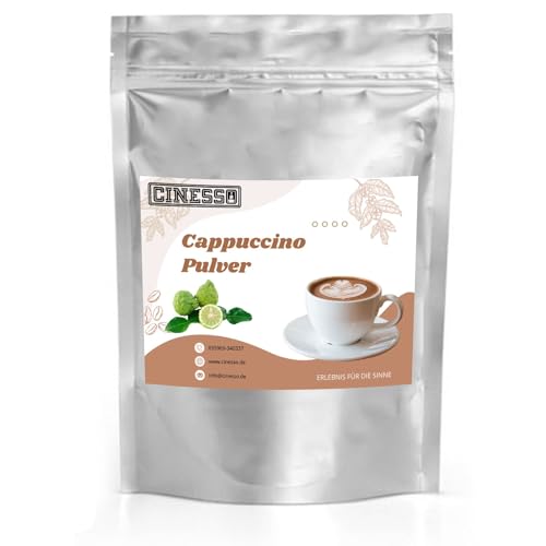 Cinesso Cappuccino Pulver, Fruchtiger Kaffeegenuss, aromatisiert, Kaffeekreationen, verschiedene Variationen, Geschmacksintensiv, für Zuhause (200 g, Yuzu) von Cinesso