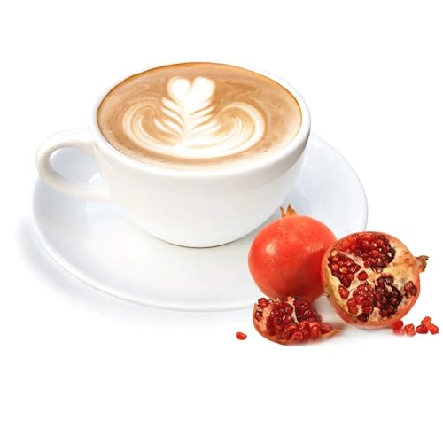 Cinesso Cappuccino Pulver, Fruchtiger Kaffeegenuss, aromatisiert, Kaffeekreationen, verschiedene Variationen, Geschmacksintensiv, für Zuhause (500 g, Granatapfel) von Cinesso