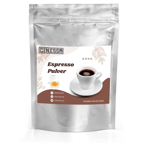 Cinesso Espresso Pulver, mit alkoholischem Geschmack, Verschiedene Varianten, alkoholfrei, Kaffeepulver mit Aroma, Kaffeespezialitäten, für Kaffeeliebhaber (10 Kg, Rum) von Cinesso