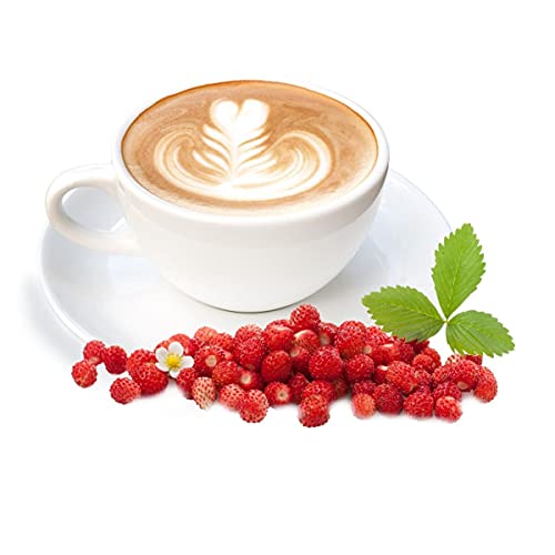 Cinesso Cappuccino mit Wilde Erdbeere Geschmack Cappuccino Getränkepulver aus löslichem Bohnenkaffee Cremig Zart (1000g) von Cinesso