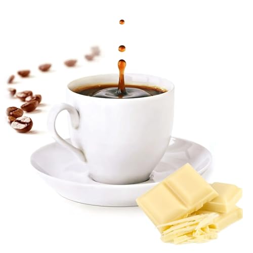 Cinesso Espresso Pulver gemahlen, Schokoladengeschmack, verschiedene Varianten, schnelle und einfache Zubereitung, Kaffeespezialitäten, für Kaffeeliebhaber (1 Kg, Weiße Schokolade) von Cinesso