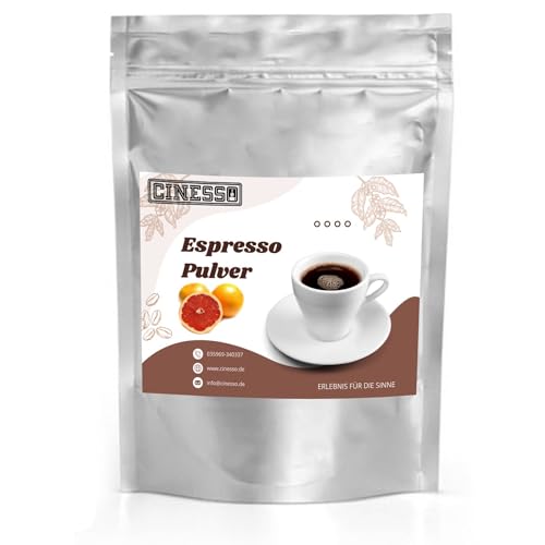 Cinesso Espresso Pulver gemahlen, fruchtiger Geschmack, Kaffeepulver, schnelle und einfache Zubereitung, für Kaffeeliebhaber, zum Verfeinern von Desserts (10 Kg, Grapefruit) von Cinesso