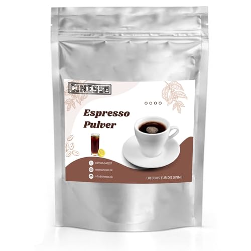 Cinesso Espresso Pulver gemahlen, mit verschiedenen Geschmäcker, schnelle und einfache Zubereitung, Kaffeekreationen, für Kaffeeliebhaber, Made in Germany (10 Kg, Cola) von Cinesso
