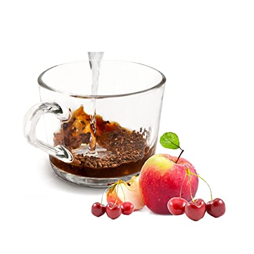 Cinesso Instantkaffee mit Apfel Kirsch Geschmack löslicher Bohnenkaffee cremiger Instant-Kaffee mit Aroma verfeinert (1000g) von Cinesso