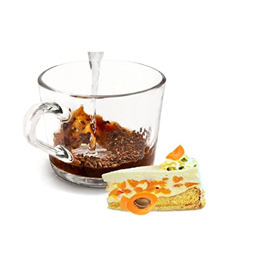 Cinesso Instantkaffee mit Aprikosenkuchen Geschmack löslicher Bohnenkaffee cremiger Instant-Kaffee mit Aroma verfeinert (1000g) von Cinesso