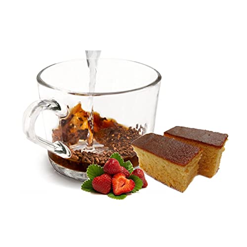 Cinesso Instantkaffee mit Erdbeerkuchen Geschmack löslicher Bohnenkaffee cremiger Instant-Kaffee mit Aroma verfeinert (1000g) von Cinesso