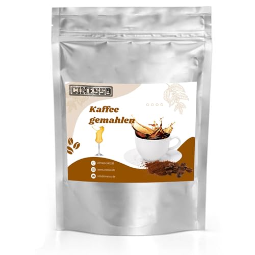 Cinesso Kaffee gemahlen Kaffeepulver, alkoholischem Geschmack, Röstkaffee mit Aromen, für jeden Tag, Besondere Kaffeespezialitäten, Kaffeegenuss zu Hause (10 Kg, Eierlikör) von Cinesso