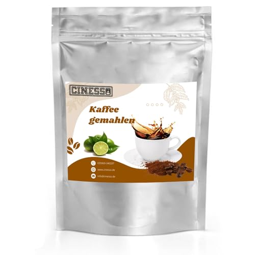 Cinesso Kaffee gemahlen Kaffeepulver, mit verschiedenen Geschmacksrichtungen, fruchtige Varianten, schnelle und einfache Zubereitung, für Kaffeeliebhaber (10 kg, Limette) von Cinesso