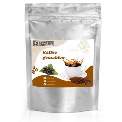 Cinesso Kaffee gemahlen Kaffeepulver, mit verschiedenen Geschmacksrichtungen, fruchtige Varianten, schnelle und einfache Zubereitung (10 kg, Schwarze Johannisbeere) von Cinesso