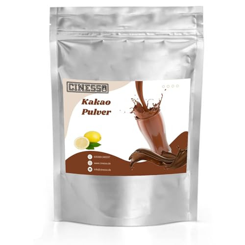 Cinesso Zitrone Kakao Trinkschokolade Kakaopulver 500 g, Schokoladengetränk, Schokoladenaromen, mit natürlichen Aromen, schnelle und einfache Zubereitung, für Feierlichkeiten von Cinesso
