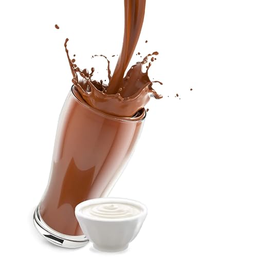 Cinesso Kakao Trinkschokolade Kakaopulver, schnelle und einfache Zubereitung, mit verschiedenen Aromen, für Genießer und Feinschmecker, für heiße und kalte Schokolade (1 Kg, Joghurt) von Cinesso