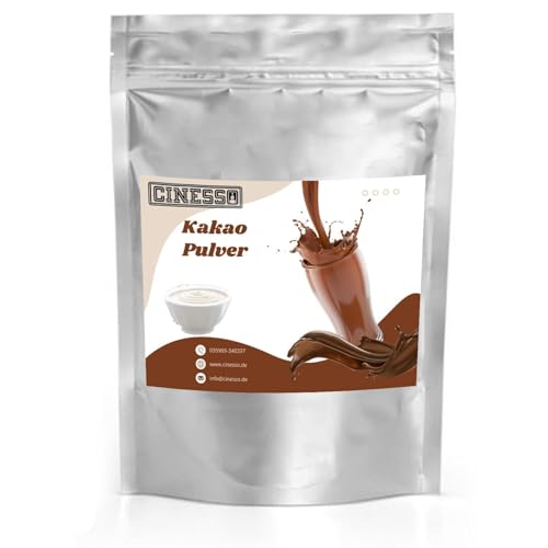 Cinesso Kakao Trinkschokolade Kakaopulver, schnelle und einfache Zubereitung, mit verschiedenen Aromen, für Genießer und Feinschmecker, für heiße und kalte Schokolade (1 Kg, Joghurt) von Cinesso