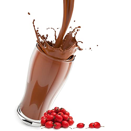 Cinesso Kakao mit aromatisiertem Geschmack leckere Trink-Schokolade, Kakaopulver mit Aroma verfeinert (Hagebutte, 1000g) von Cinesso