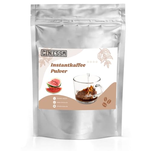 Cinesso Löslicher Kaffee Instant Pulver, fruchtige Geschmacksrichtungen, schnelle und einfache Zubereitung, Kaffeegenuss ohne Kaffeemaschine, praktische Getränke (1 Kg, Wassermelone) von Cinesso