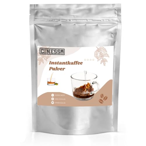 Cinesso Löslicher Kaffee Instant Pulver, schnelle und einfache Zubereitung, alkoholischer Geschmack, mit verschiedenen Aromen, ohne Maschine, praktischer Kaffeegenuss (500 g, Whiskey) von Cinesso