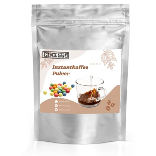 Cinesso Löslicher Kaffee Instant Pulver, schnelle und einfache Zubereitung, ohne Kaffeemaschine, Wasserlöslich, in verschiedenen Sorten und Mengen, für Genießer (10 Kg, Kaugummi) von Cinesso