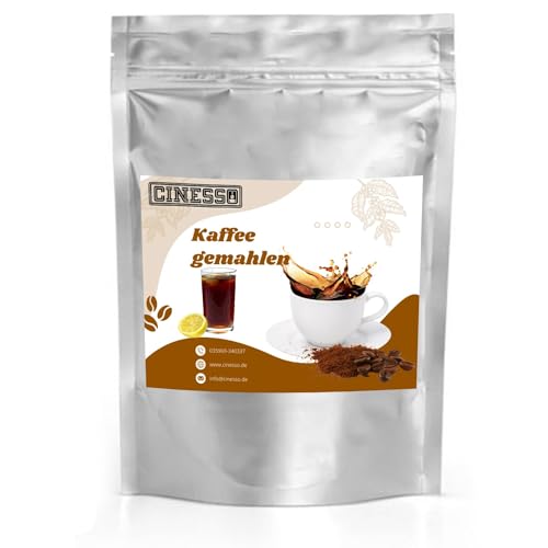 Cinesso Pulver Kaffee gemahlen Kaffeepulver, Aromatisierte Kaffeevariationen, mit besonderen Aromen, Geschmacksintensiv, für Genießer, für jeden Tag, Erlesene Kaffeesorten (10 Kg, Cola) von Cinesso